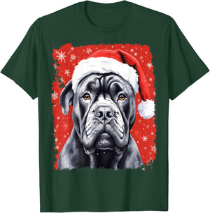 Pop Art Dog Cane Corso Christmas T-Shirt - T-Shirt | Forest