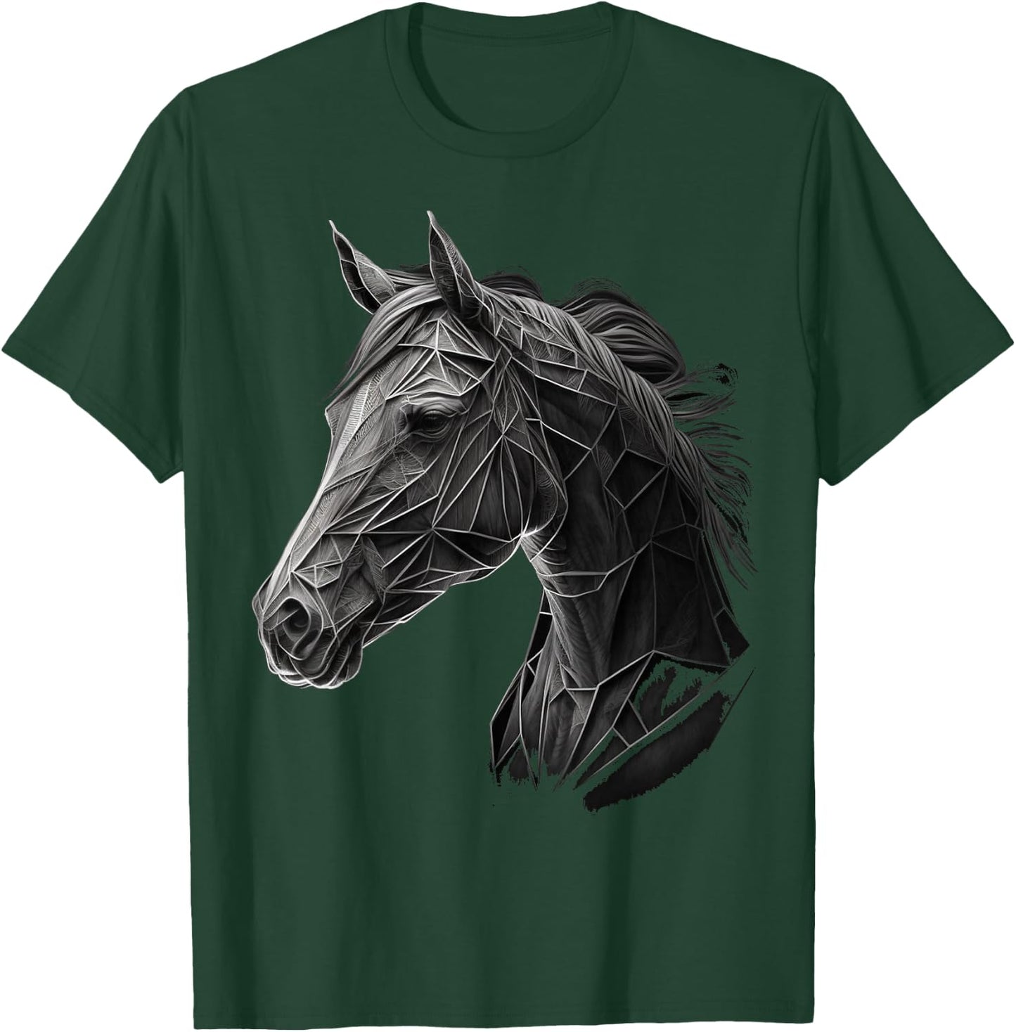 Reiten Kunst Tierdruck Pferd Motiv Pferd T-Shirt - T-Shirt | Forest