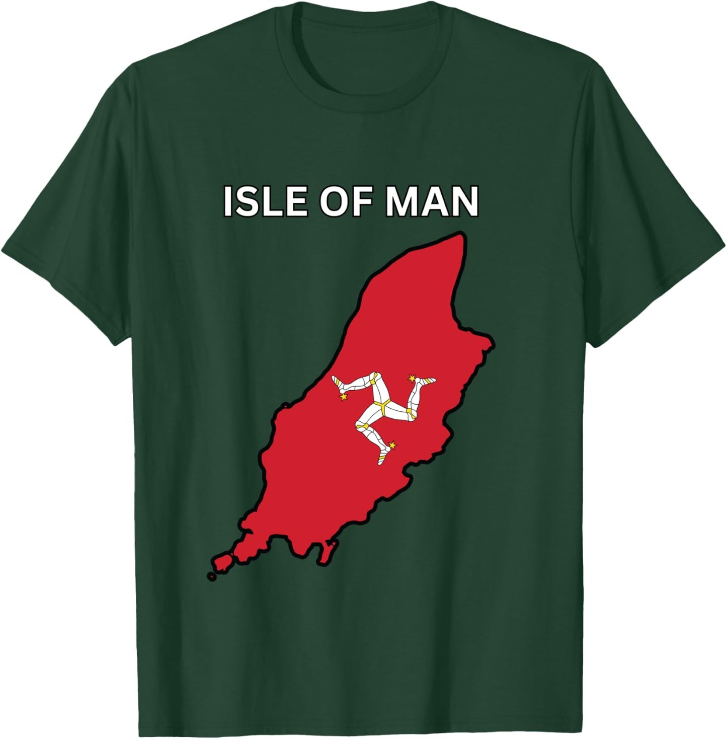 Isle of Man Design, Black, S T-Shirt - T-Shirt | Forest