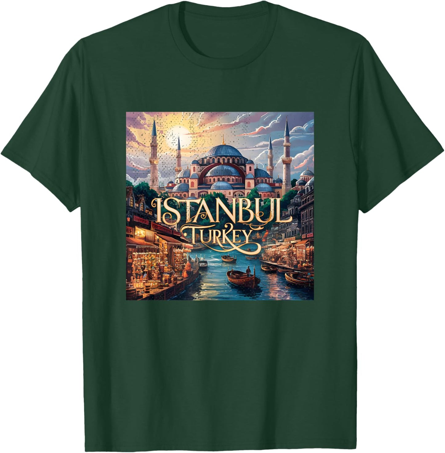 Vintage Istanbul Turquie T-Shirt - T-Shirt | Forest
