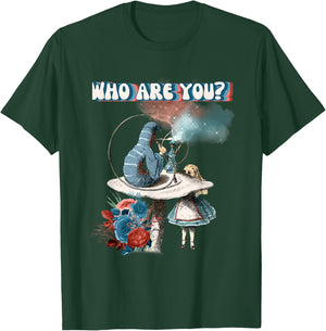 Alice Wonderland Caterpillar Smoking Hookah Pipe T-Shirt - T-Shirt | Forest