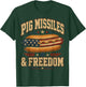 Funny Hotdog Pig Missiles Freedom 4th of July BBQ Patriotic T-Shirt - T-Shirt | Forest