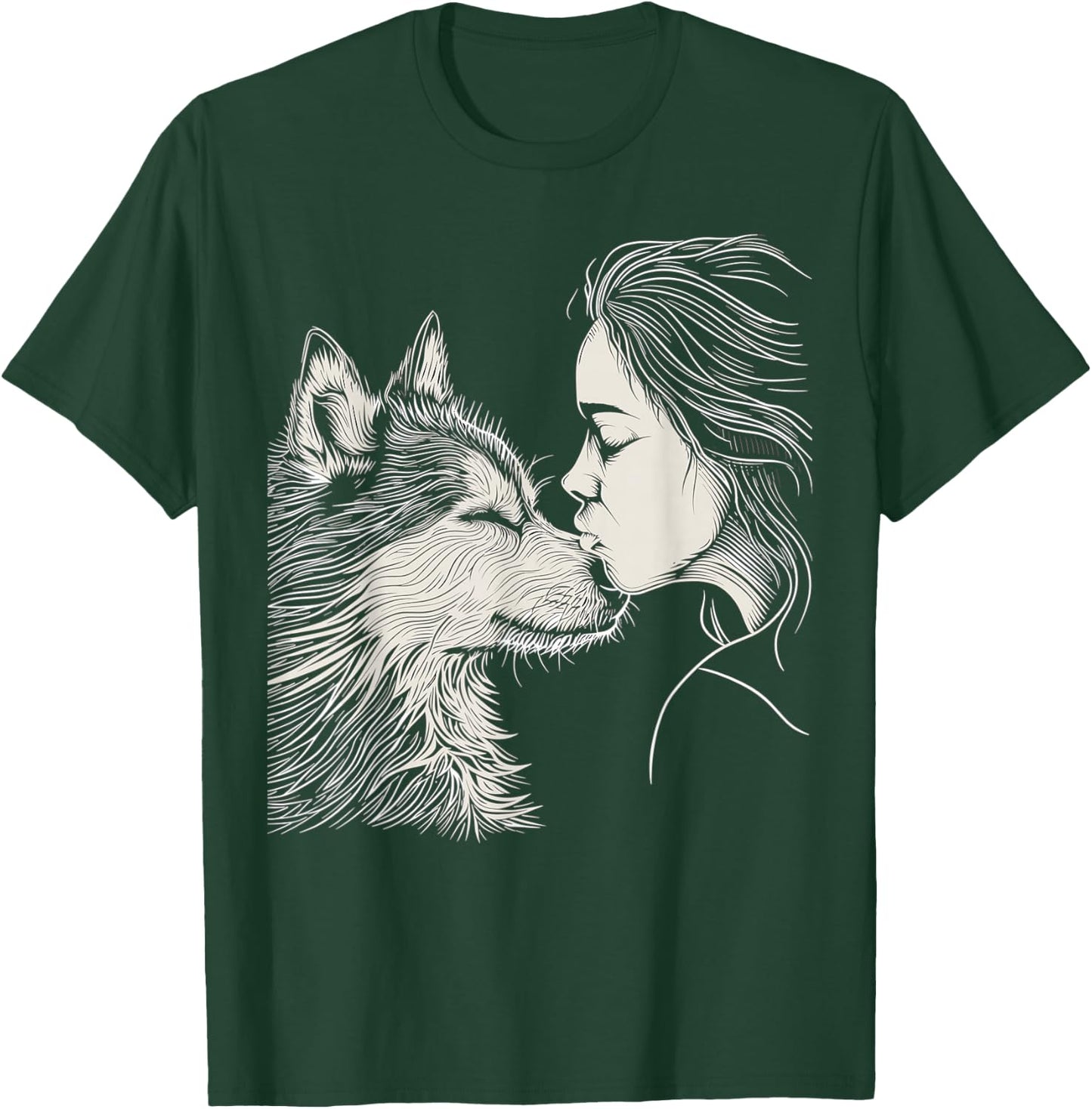 Alaskan Malamute Mom Malamute Dog Art Mother's Day Men Women T-Shirt - T-Shirt | Forest