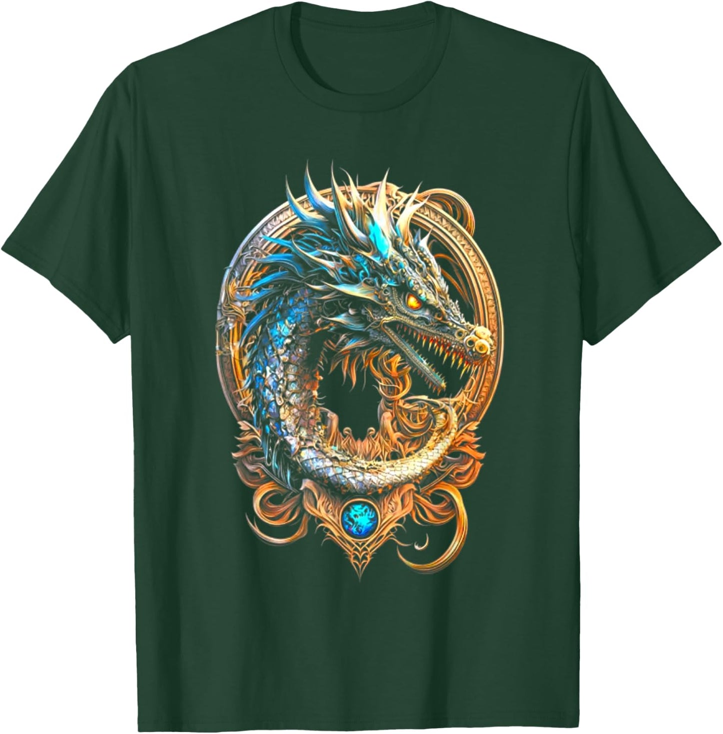 Dragon - Viking Valhalla North Myths T-Shirt - T-Shirt | Forest