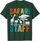 Safari Staff Africa Zoo Wilderness Serengeti Safari Tour T-Shirt - T-Shirt | Forest