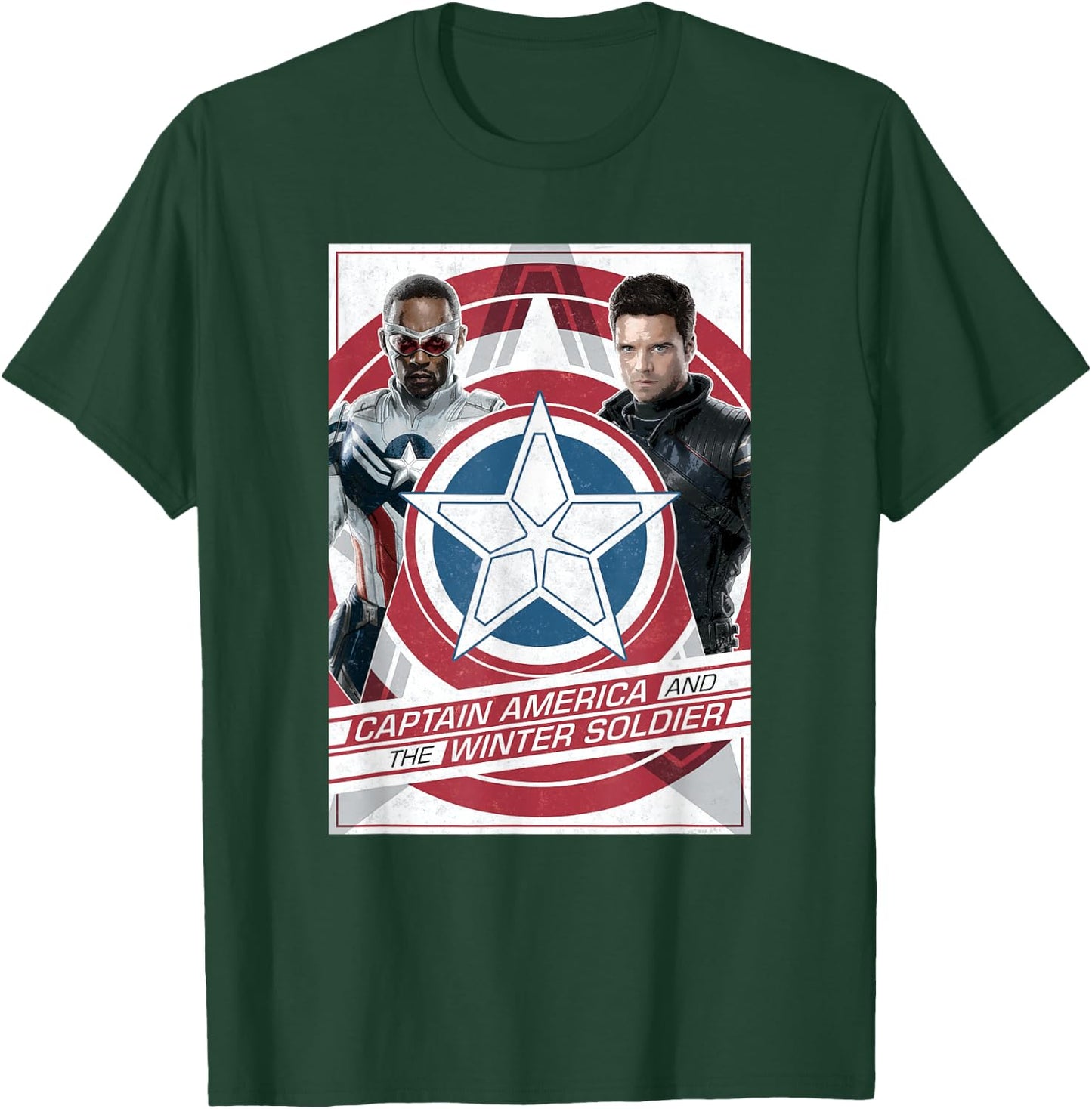 Marvel Captain America and the Winter Soldier Sam and Bucky T-Shirt - T-Shirt | Forest