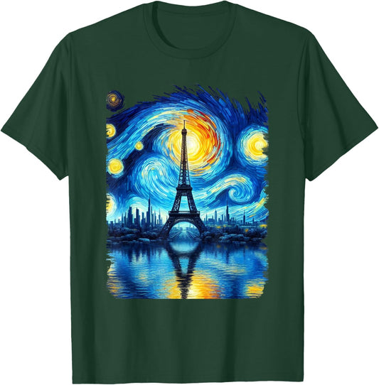 Eiffel Tower Paris Holiday France City Souvenir Women , Black, S T-Shirt - T-Shirt | Forest