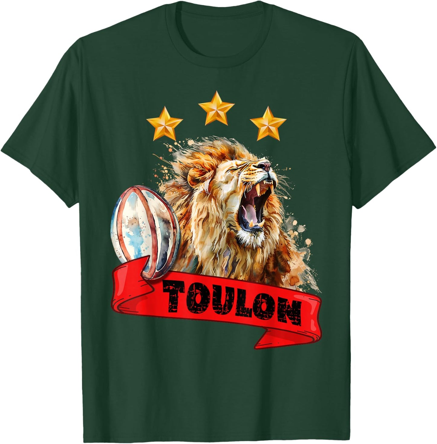 Rugby Toulon Triple Champion Lion Supporter Var Man Child , Black, S T-Shirt - T-Shirt | Forest