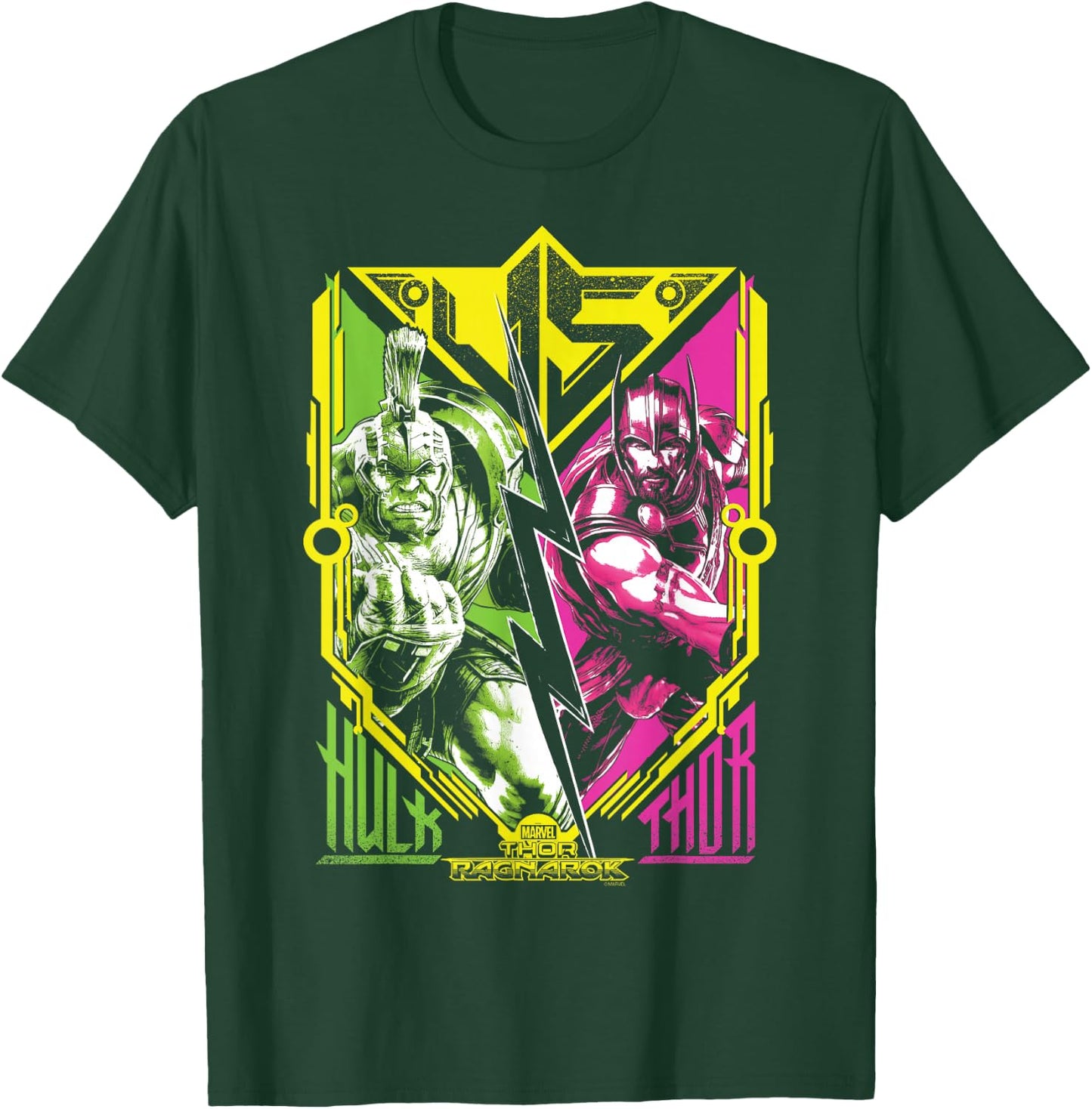 Marvel Thor Ragnarok Thor VS Hulk T-Shirt - T-Shirt | Forest