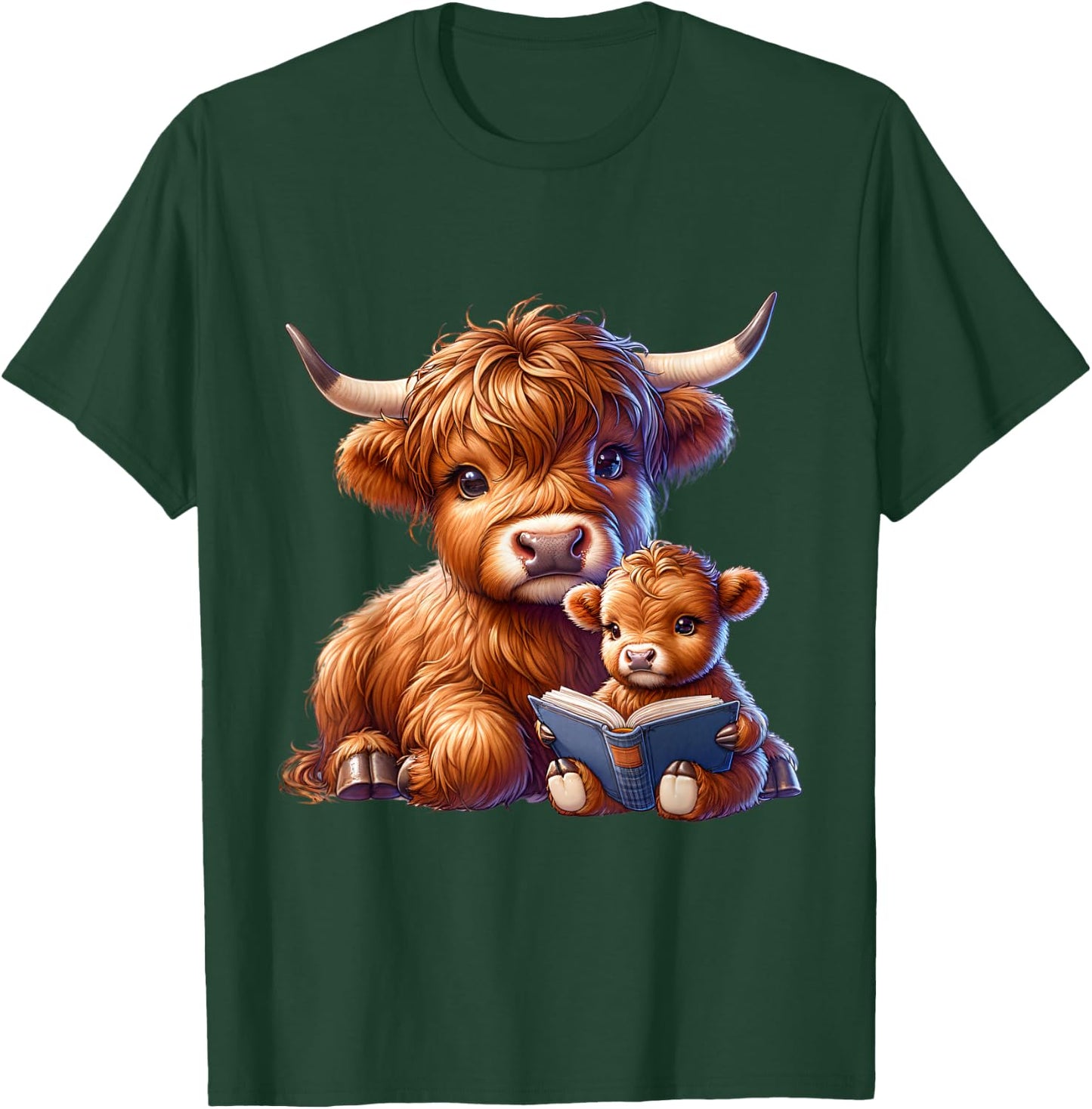 Cow, Highland Cow, Cow Costume, Highland Cow , black T-Shirt - T-Shirt | Forest