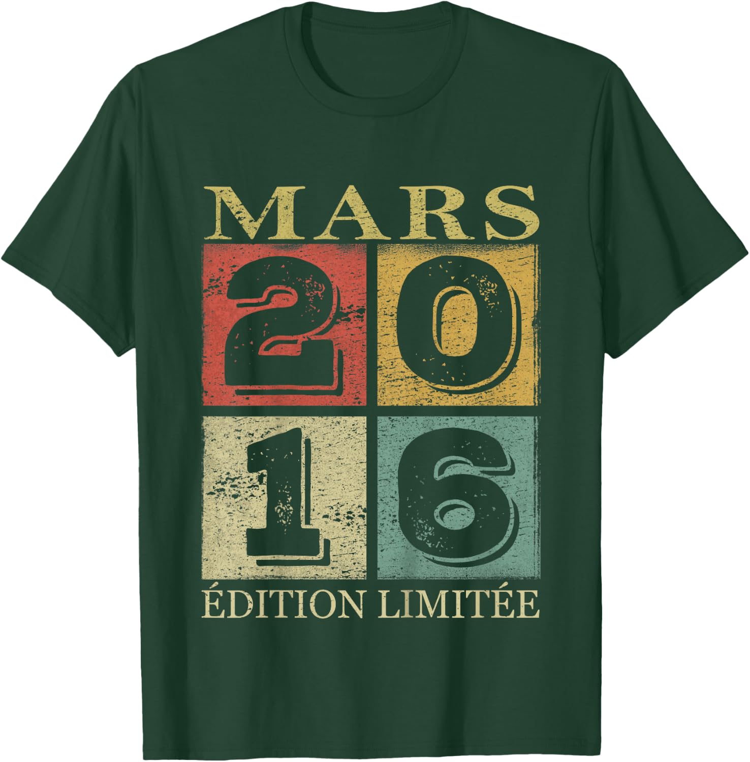 Enfant 10 Ans Garçon 2016 Anniversaire Mars 10 Ans Garçon 2016 T-Shirt - T-Shirt | Forest