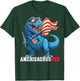 Dinosaur 4th of July Boys Girls Men Amerisaurus T Rex Funny T-Shirt - T-Shirt | Forest