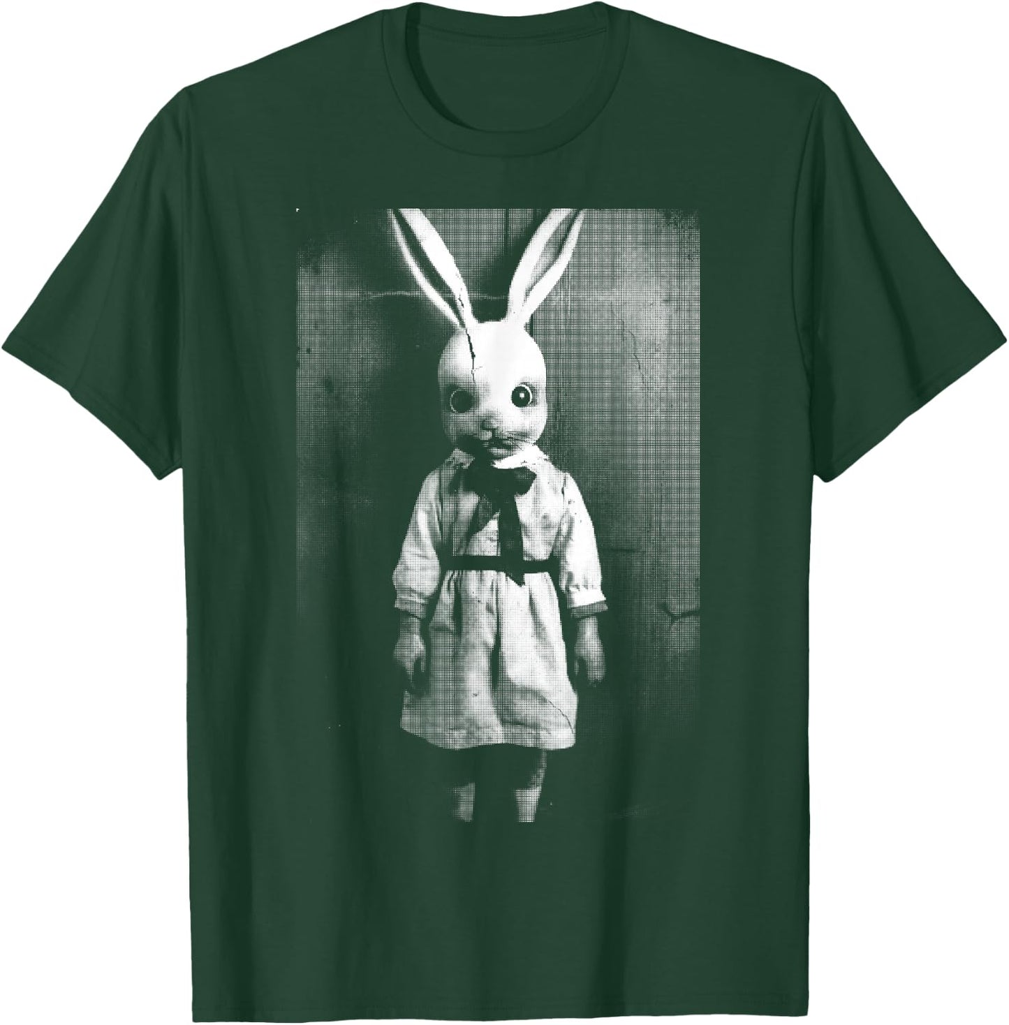 Horror Bunny Rabbit | Dark Creepy Unholy Gothic Halloween T-Shirt - T-Shirt | Forest