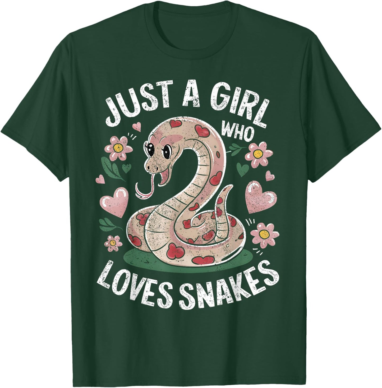 Girl Who Loves Snakes T-Shirt - T-Shirt | Forest