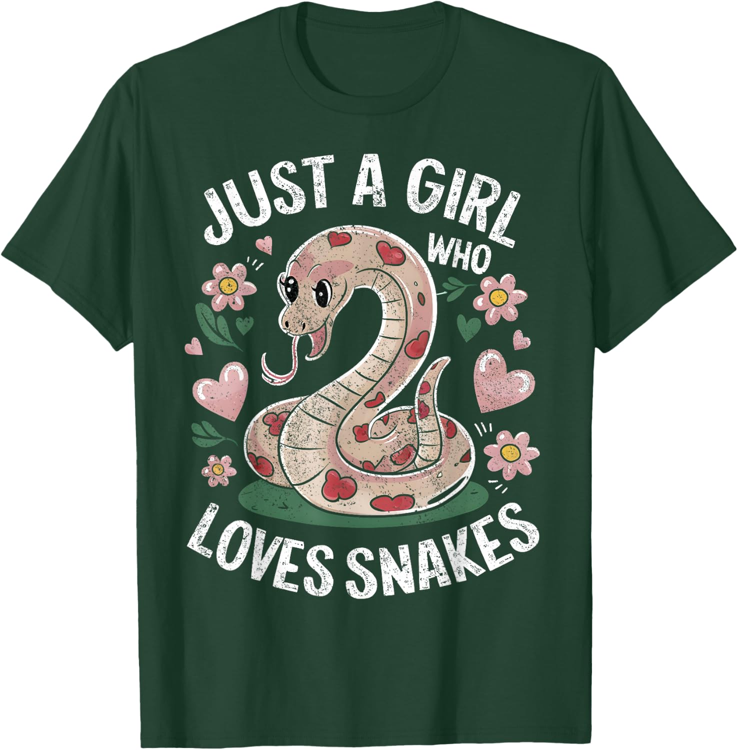 Girl Who Loves Snakes T-Shirt - T-Shirt | Forest