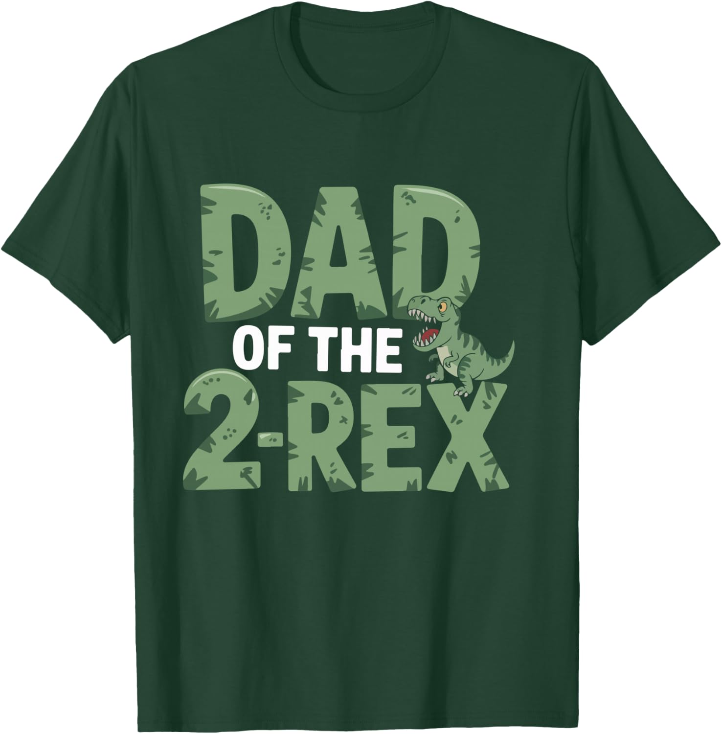 Dad Of The 2-Rex Dinosaur Humor T-Shirt - T-Shirt | Forest