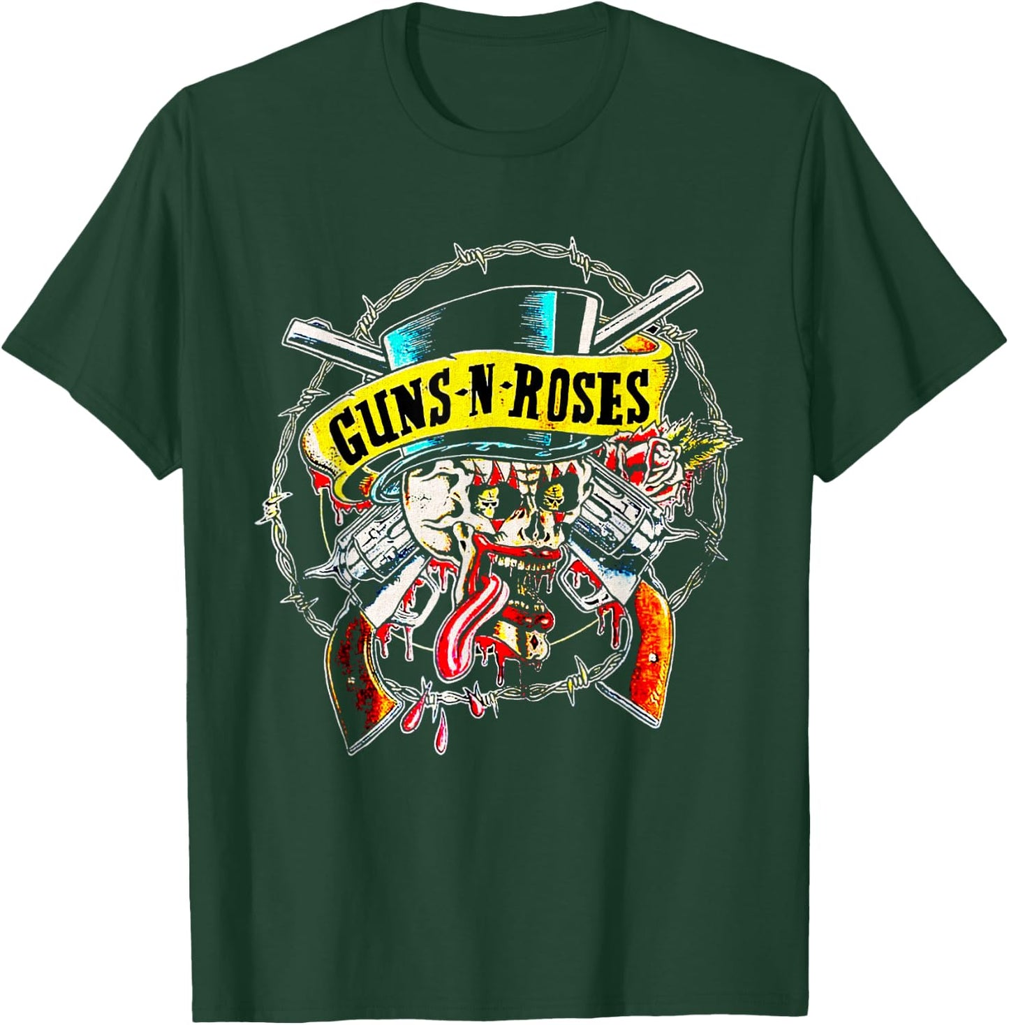 Offizielle Guns N' Roses Skull & Guns T-Shirt - T-Shirt | Forest