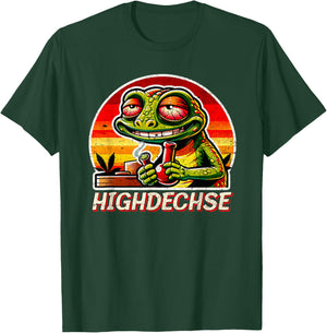 Cannabis Legalisation Kiffen Funny Lizard , black T-Shirt - T-Shirt | Forest