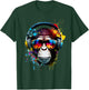 Affen Kopfhörer Urlaub Musikfan Natur Urlauber Dschungel T-Shirt - T-Shirt | Forest