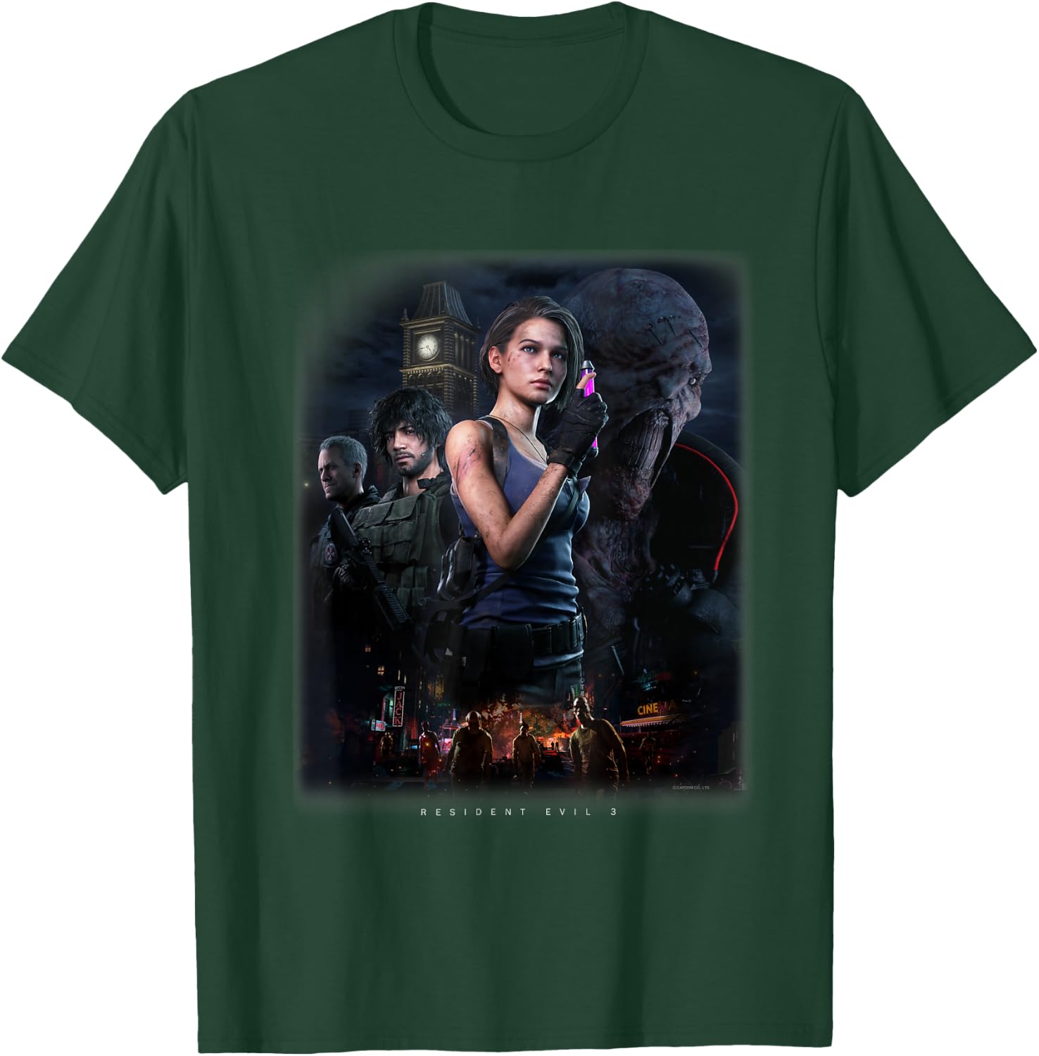 RESIDENT EVIL 3 , black T-Shirt - T-Shirt | Forest