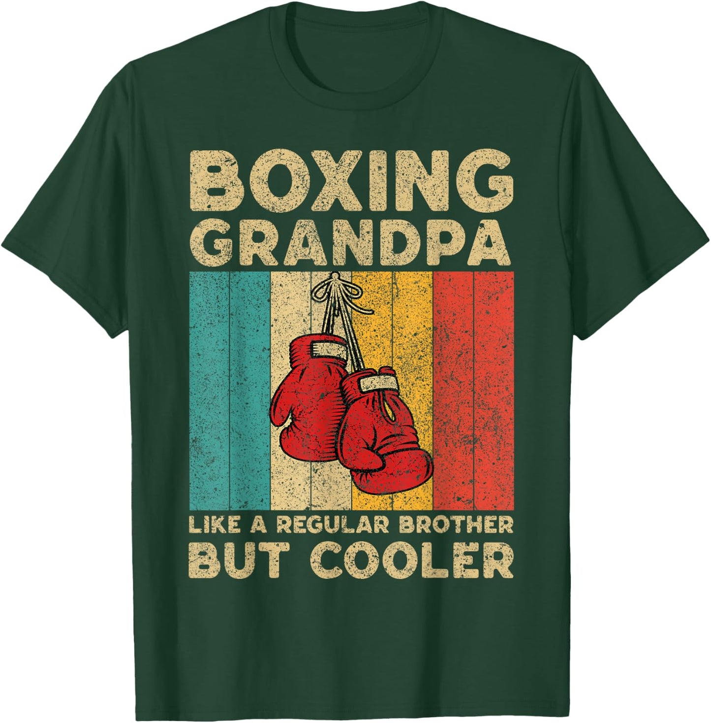 Boxing Husband Vintage Boxing Boxer T-Shirt - T-Shirt | Forest