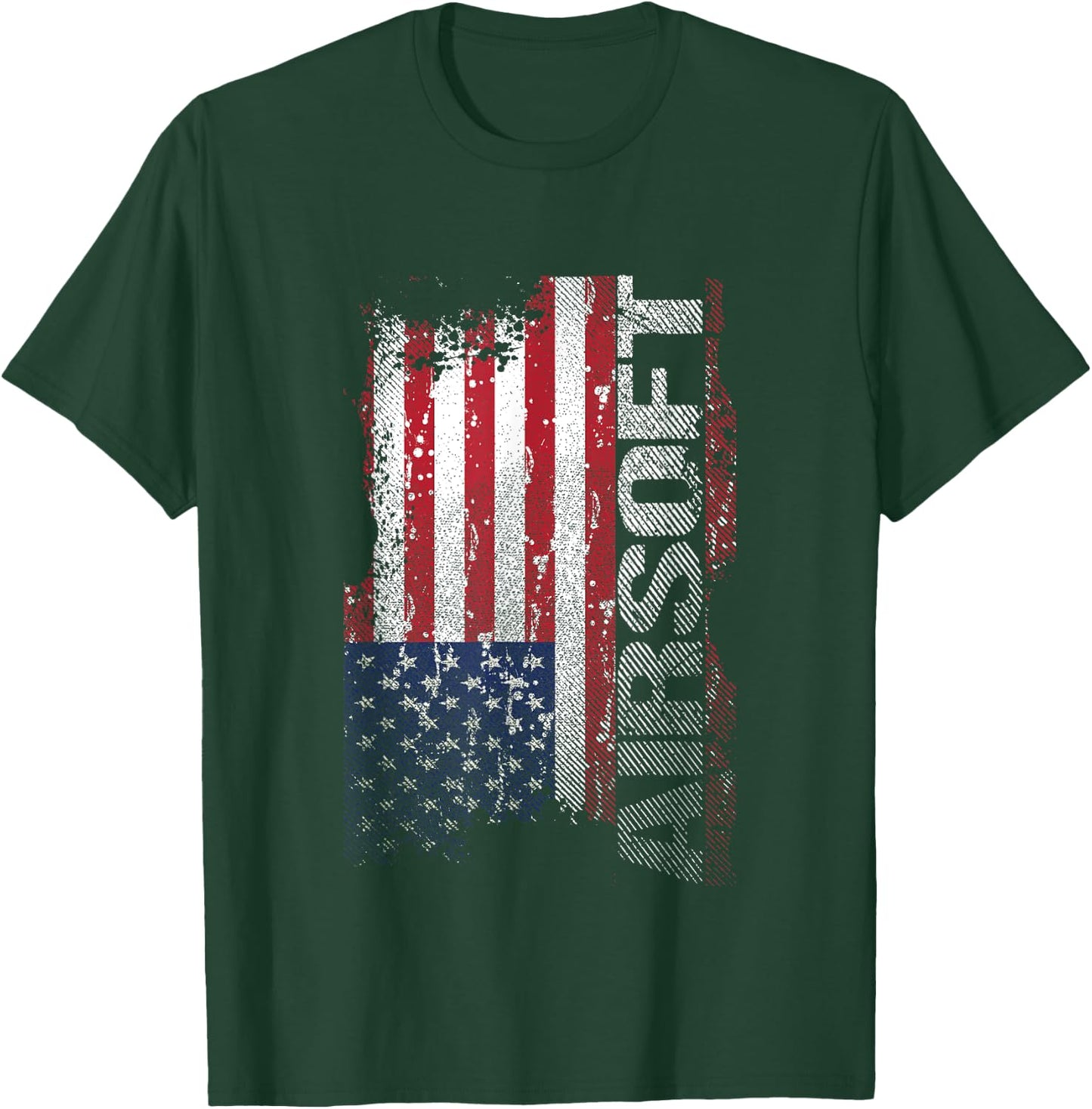 USA Flag Airsoft Shooting Sports Game Gift T-Shirt - T-Shirt | Forest