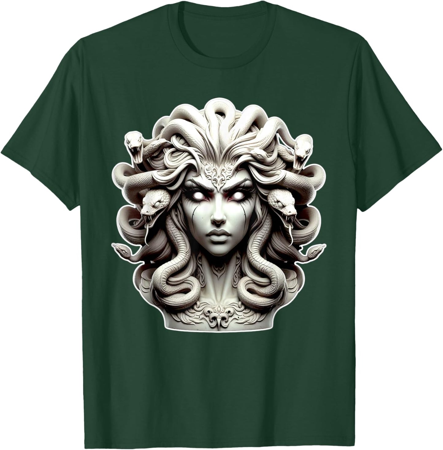 Medusa x Snake Serpent x Greek Goddess T-Shirt - T-Shirt | Forest