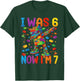 I was 6 Now I'm 7 Birthday Boy Kid Bricks Building Blocks 67 T-Shirt - T-Shirt | Forest