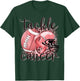 Tackle Uterine Cancer Football Lover Warrior Peach Ribbon T-Shirt - T-Shirt | Forest