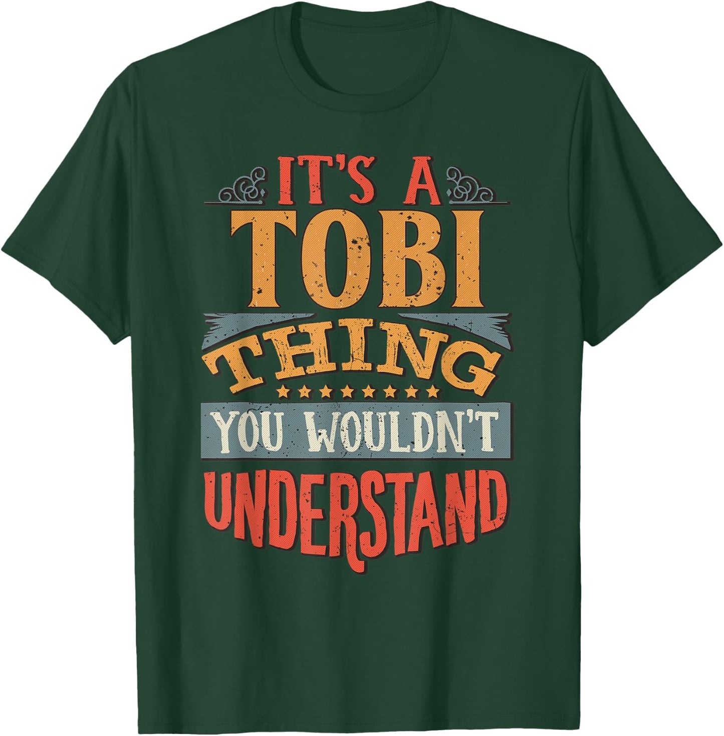 Tobi Name T-Shirt - T-Shirt | Forest