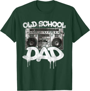 Old School Dad Boombox T-Shirt - T-Shirt | Forest