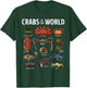 Crabs of the World Marine Life Crabs Illustration T-Shirt - T-Shirt | Forest