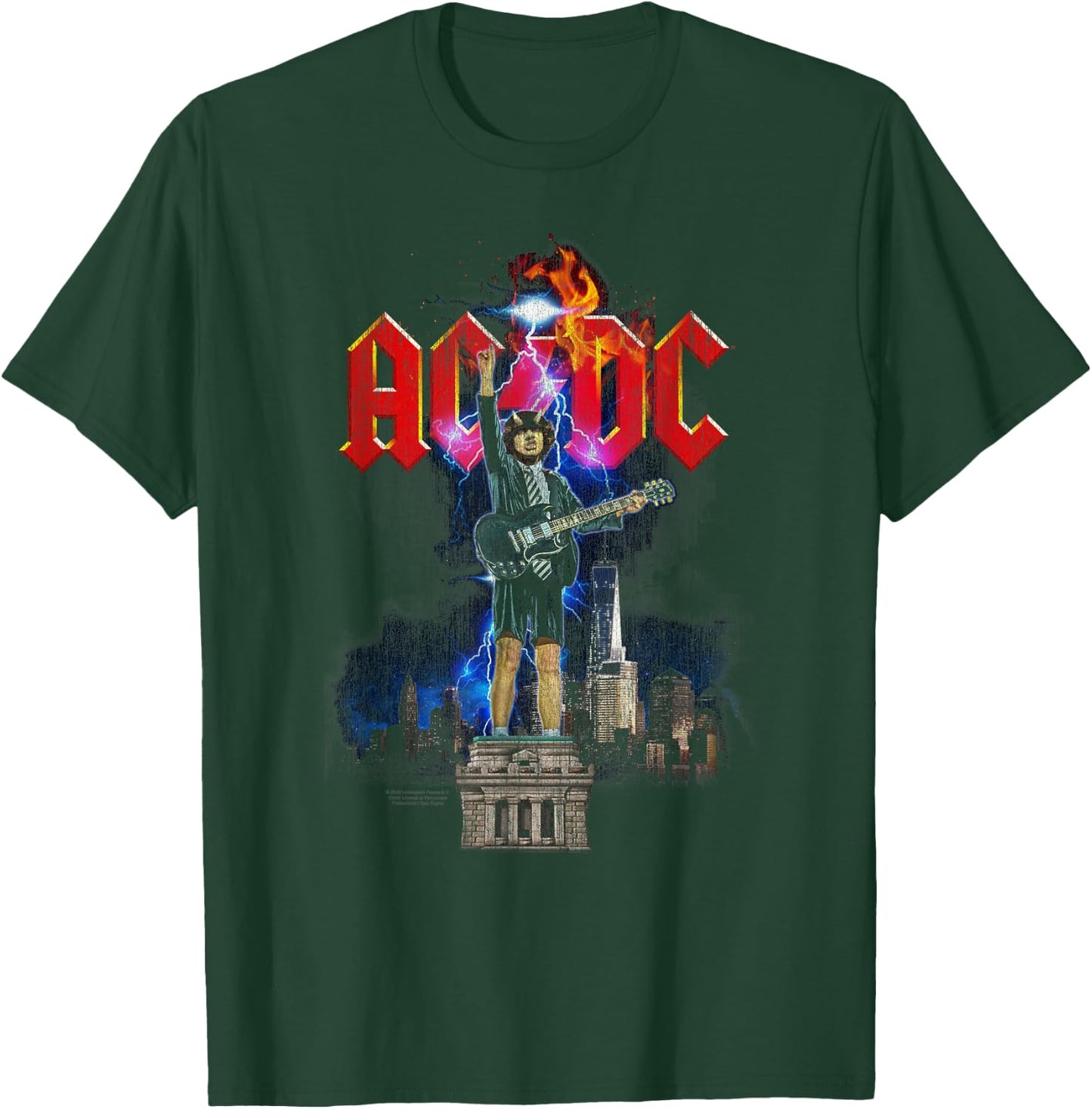 ACDC Angus NYC Lightning , black T-Shirt - T-Shirt | Forest