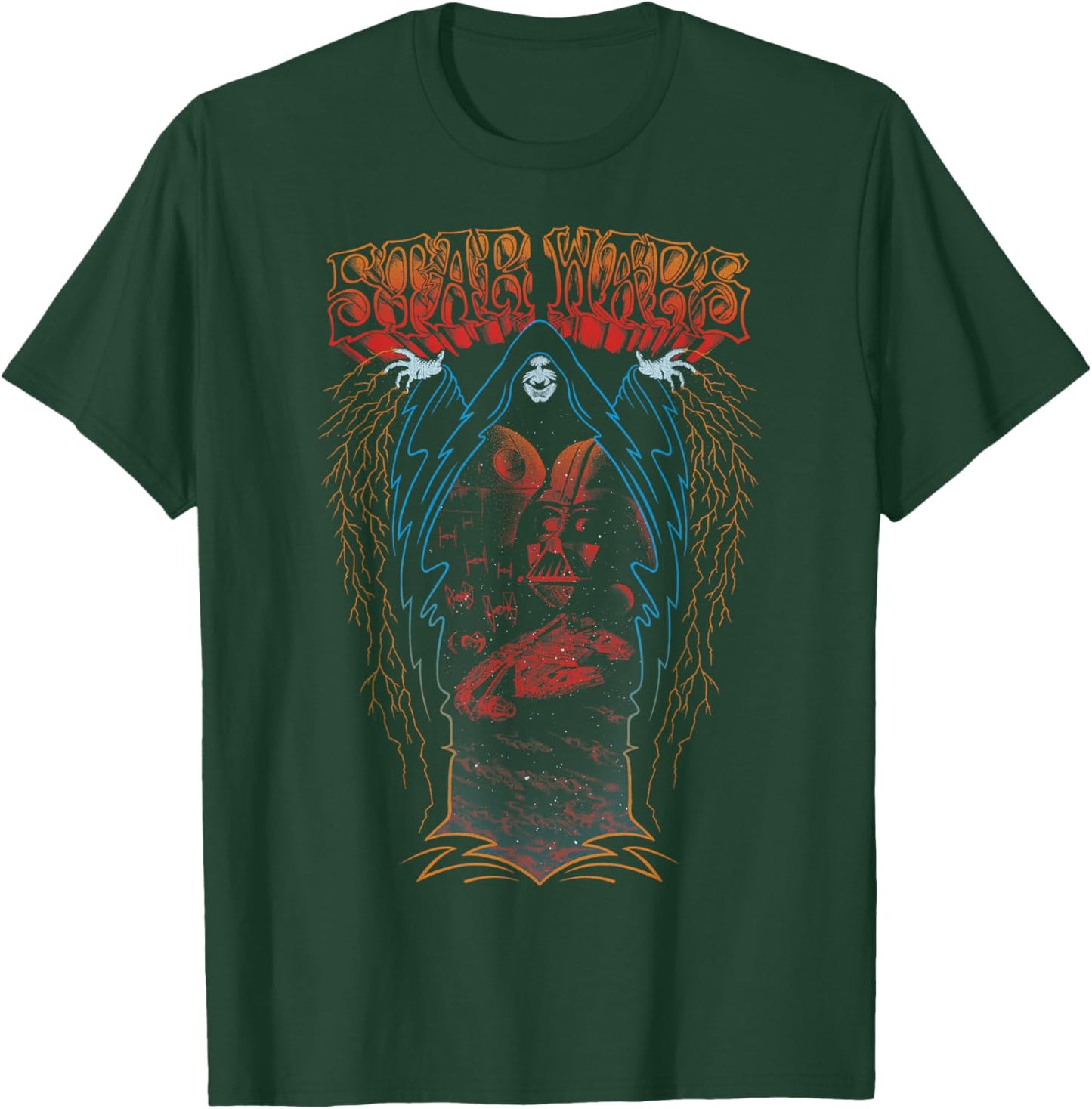 Star Wars Emperor Palpatine Vader Groovy Psychedelic T-Shirt - T-Shirt | Forest