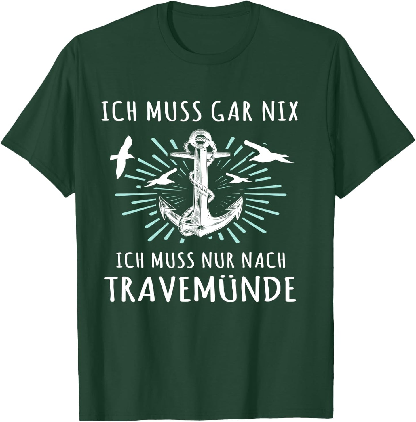 Travemünder Ostseeurlaub Sprüche Ostseeküste Travemünde Langarmshirt T-Shirt - T-Shirt | Forest