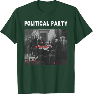 Funny Beer Drinking Founding Fathers Political Party Gift T-Shirt - T-Shirt | Forest