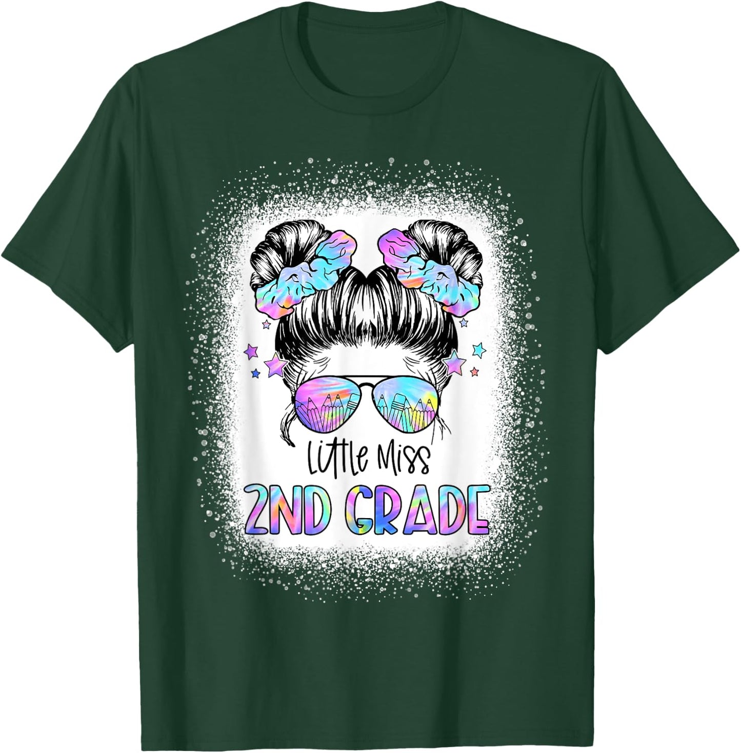 Little Miss 2nd Grade First Day Of School Second Grade Girls T-Shirt - T-Shirt | Forest
