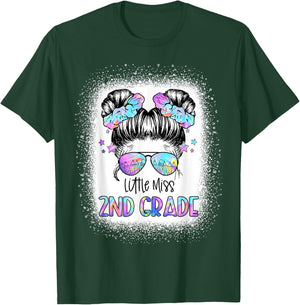 Little Miss 2nd Grade First Day Of School Second Grade Girls T-Shirt - T-Shirt | Forest