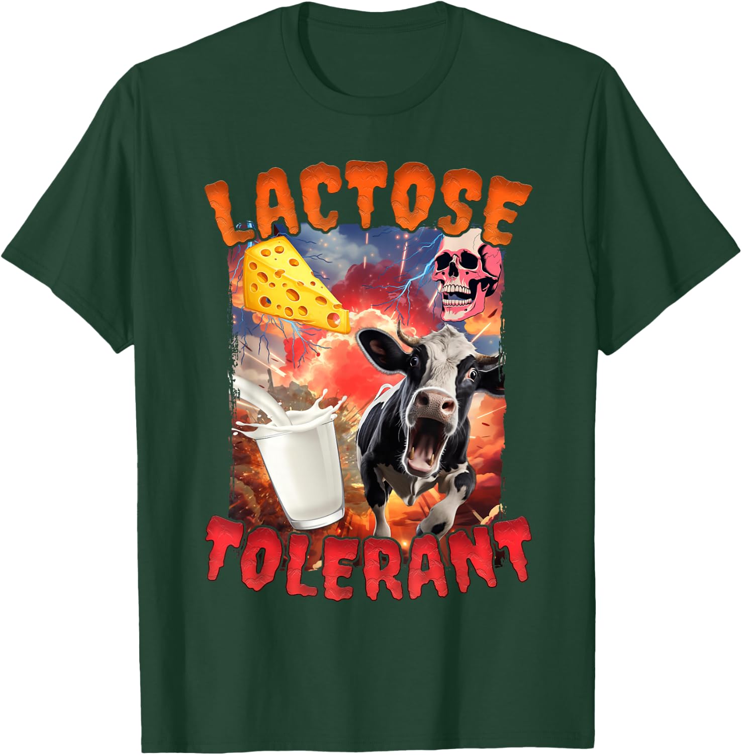Lactose Tolerant T-Shirt - T-Shirt | Forest
