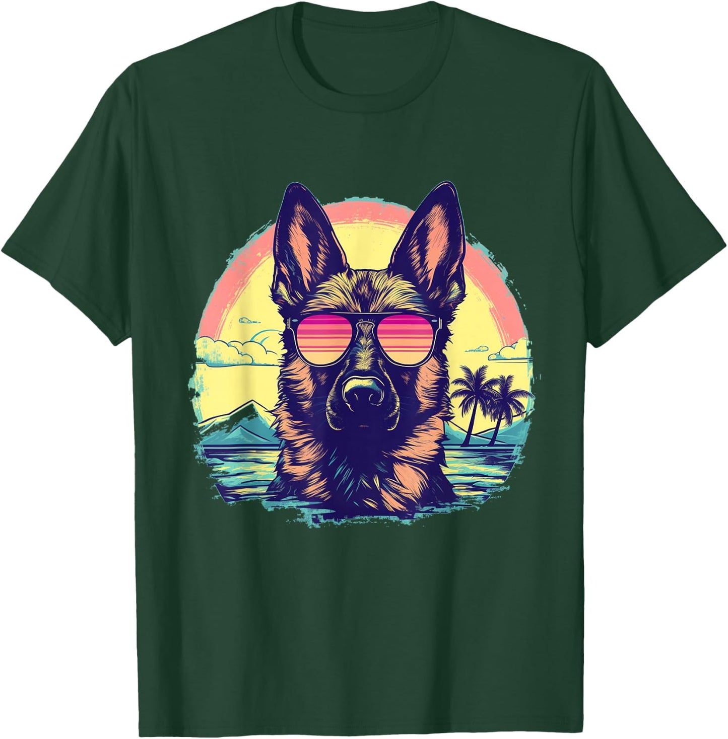 German Shepherd Men Women Kids T-Shirt - T-Shirt | Forest