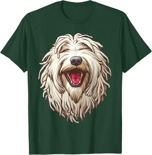 Komondor | Hungarian sheepdog | Cartoon Artwork T-Shirt - T-Shirt | Forest