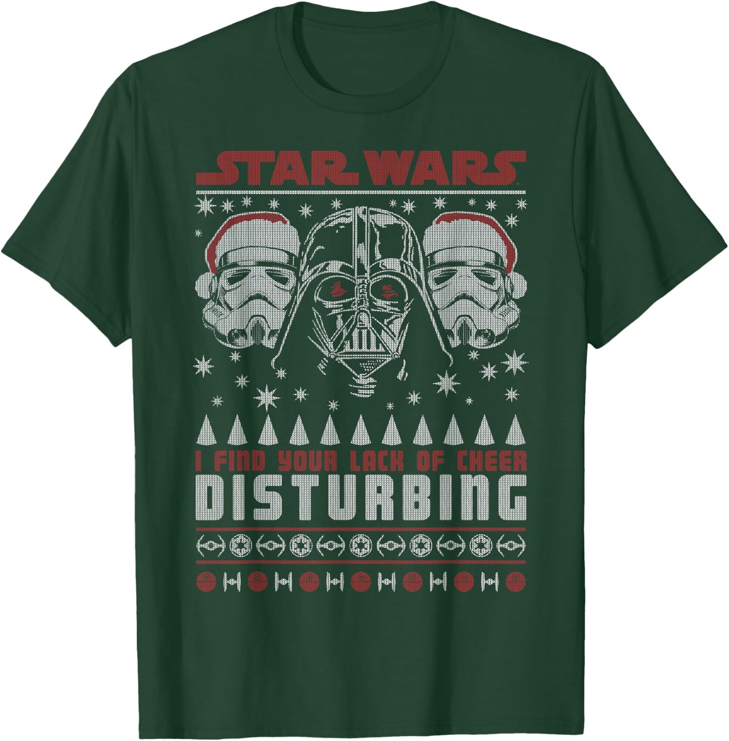 Star Wars Darth Vader Lack Of Cheer Ugly Christmas T-Shirt - T-Shirt | Forest