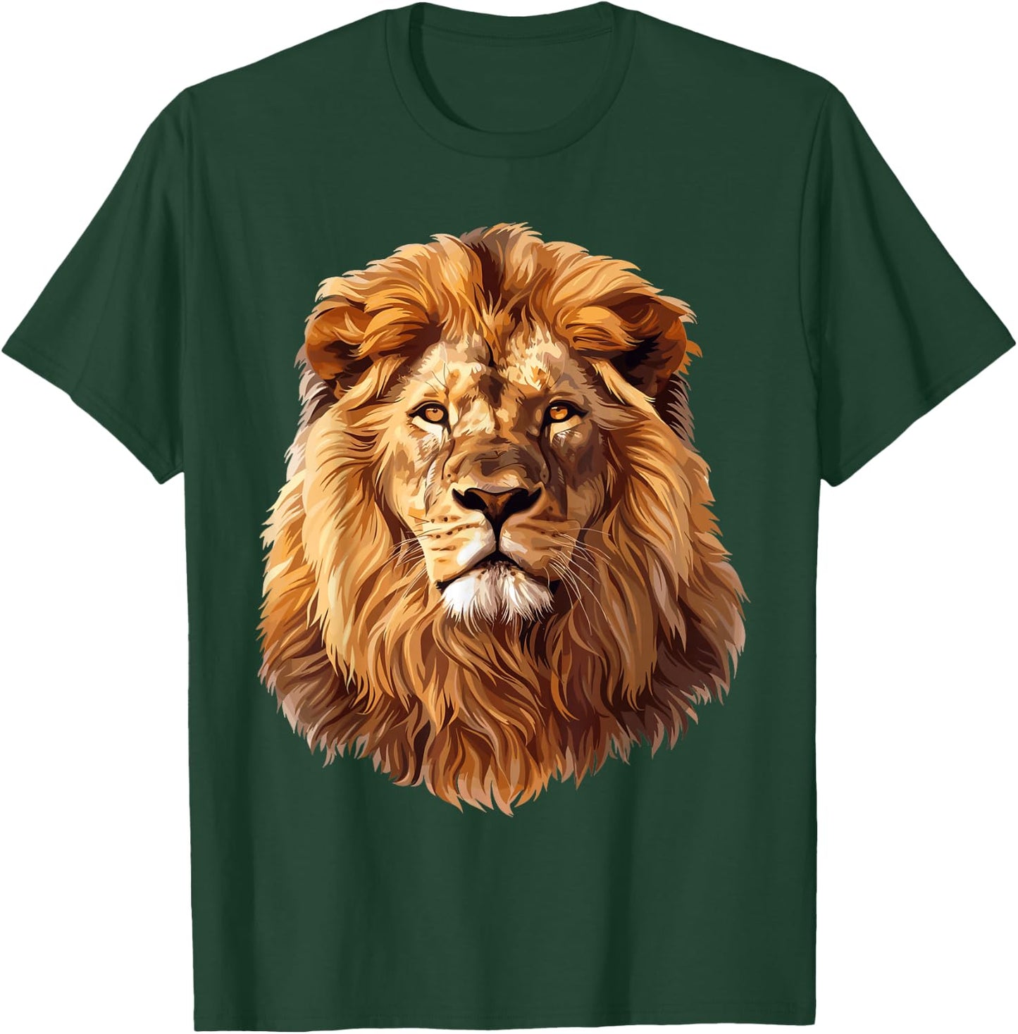 Lion , black T-Shirt - T-Shirt | Forest