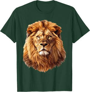 Lion , black T-Shirt - T-Shirt | Forest