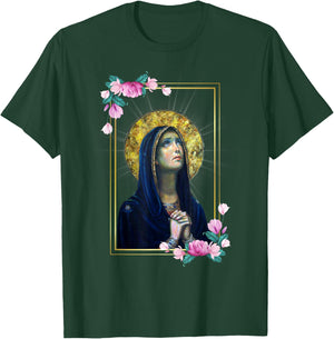 Our Lady of Sorrows Dolours Piety Mater Dolorosa Virgin Mary T-Shirt - T-Shirt | Forest