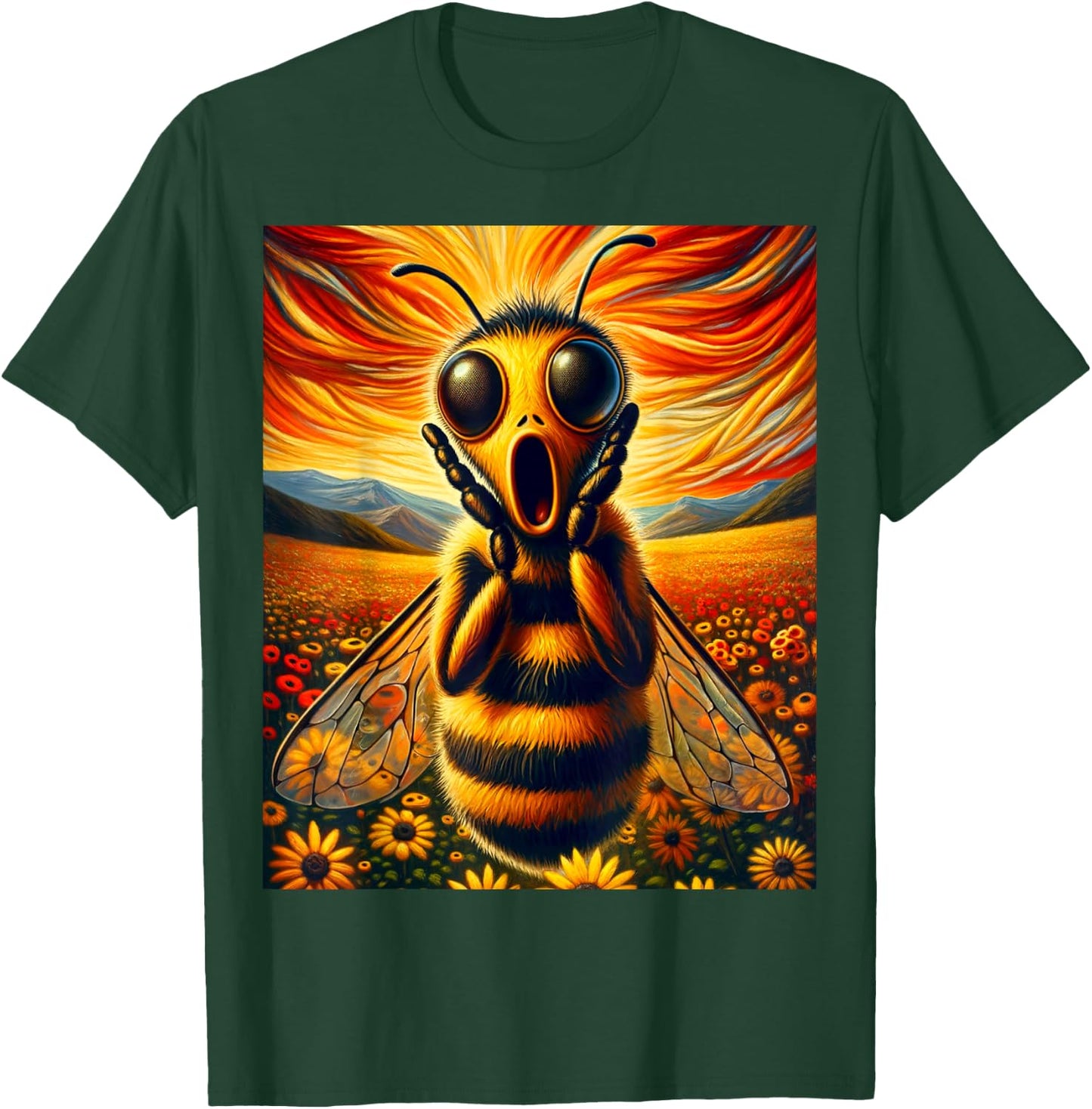 Artsy Product for Bee Lovers | Apiarist Artistic Bee T-Shirt - T-Shirt | Forest