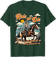 Vintage 1950s Cowgirl Horse Ride Or Die Country Western Life T-Shirt - T-Shirt | Forest