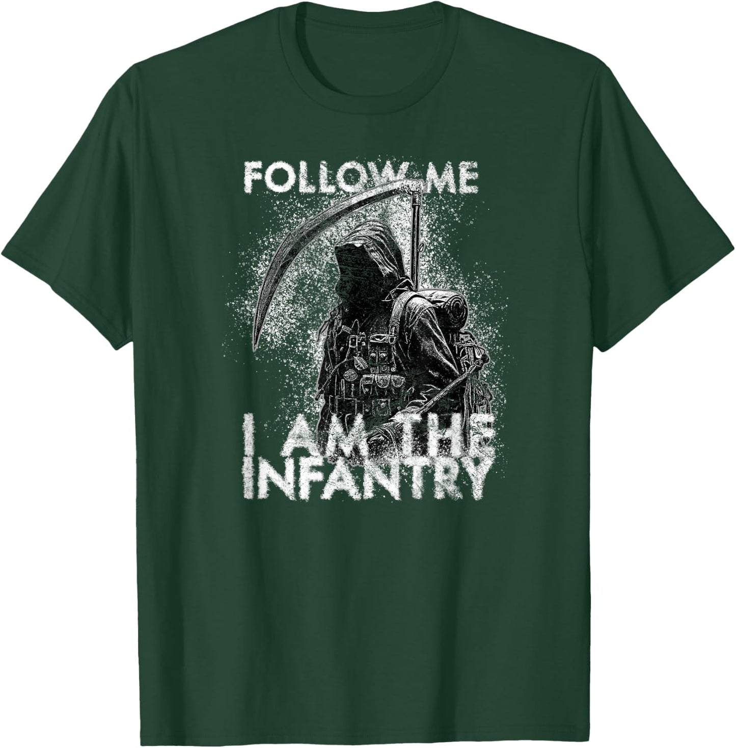 American Marauder: Infantry Grim Reaper Follow Me T-Shirt - T-Shirt | Forest