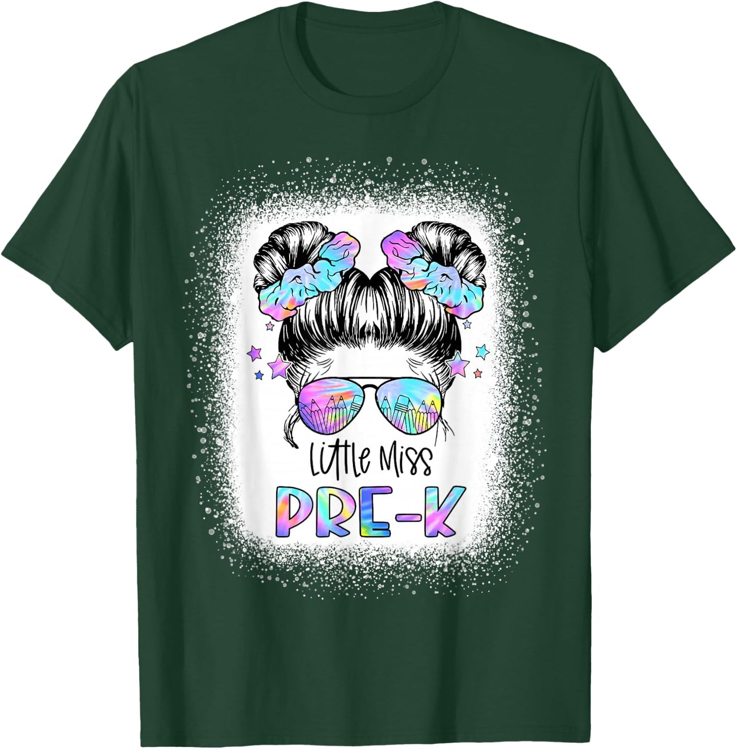 Little Miss PRE-K First Day of School 1st Day Preschool Girl T-Shirt - T-Shirt | Forest