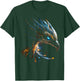 Phoenix Mythical Motif Fantasy Art Blue Eyes Phoenix , black T-Shirt - T-Shirt | Forest
